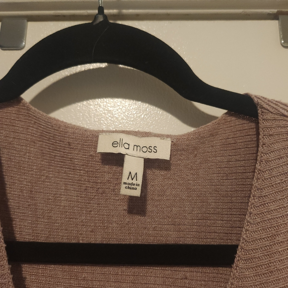 V-Neck Ribbed Sweater - Tan - Picture 4 of 4